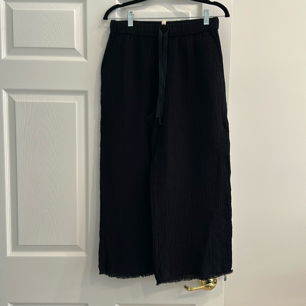 Eileen Fisher Black gauze Pants with tag